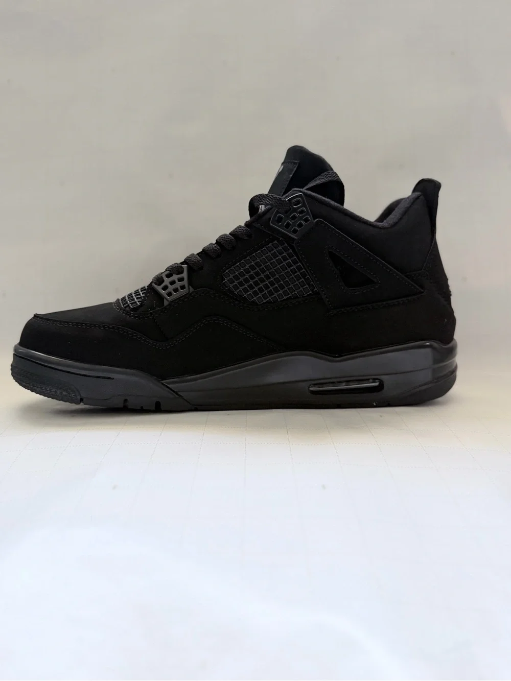 Jordan Men's Black Retro 4 Sneakers